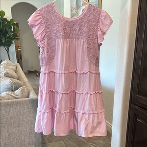 Pink Embroidered j.marie Dress